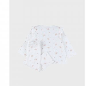 Lot de 2 pyjamas enfant manches longues, jersey - vintage flowers - 3ans Noukies
