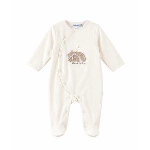 Pyjama bébé de naissance en velours raku Noukies