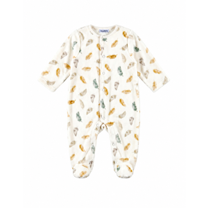 Pyjama bébé de naissance en velours plumes de lune Noukies