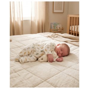 Pyjama bébé de naissance en velours plumes de lune Noukies
