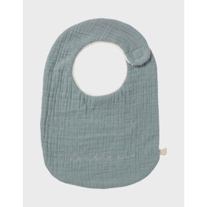 Lot de 3 bavoirs en coton bio - plumes de lune Noukies