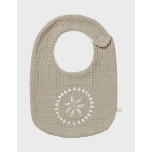 Lot de 3 bavoirs en coton bio - plumes de lune Noukies