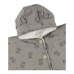 Poncho imperméable avec doublure kaki - 6-12m mix and match Noukies