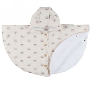 Poncho imperméable avec doublure rose - 18m mix and match Noukies