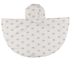 Poncho imperméable doublure groloudoux 6-12m - rose Noukies