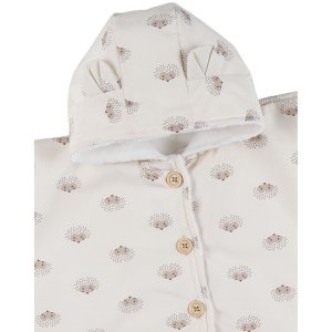Poncho imperméable doublure groloudoux 6-12m - rose Noukies
