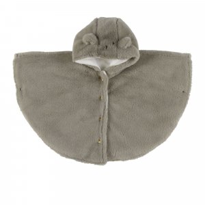 Poncho bébé fausse fourrure kaki 18m mix and match Noukies