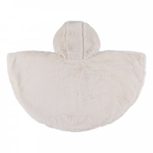 Poncho bébé fausse fourrure beige 18m mix and match Noukies