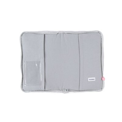 Protège carnet de santé kendi en veloudoux gris