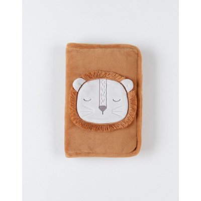 Protège carnet de santé babou en veloudoux caramel