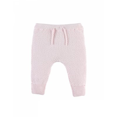 NOUKIES Pantalon maille rose pâle 1 mois
