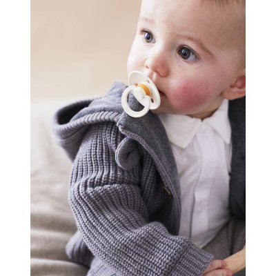 Gilet en maille gris foncé 1 mois