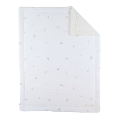 Couverture en tricot 75x100cm blanc