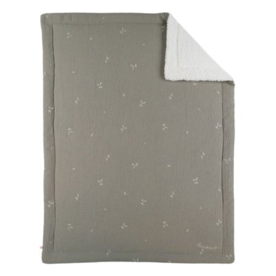 Couverture en tricot 75x100cm kaki