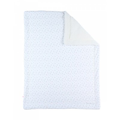 Couverture bébé 75 x 100 cm ouatiné jersey sherpa romance - mix and match