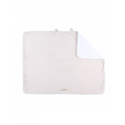 Couverture bébé 75 x 100 cm poil long beige - mix and match