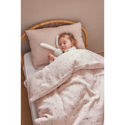 Housse de couette bali, moka & snow 100 x 140 cm