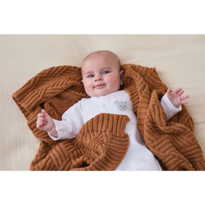 Couverture en tricot 75x100cm sweet caramel - mix and match
