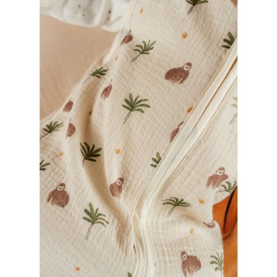 Gigoteuse été 70 cm mousseline de coton - cute gorilla