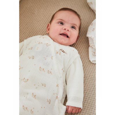 Gigoteuse 70cm mousseline tortues - mix and match