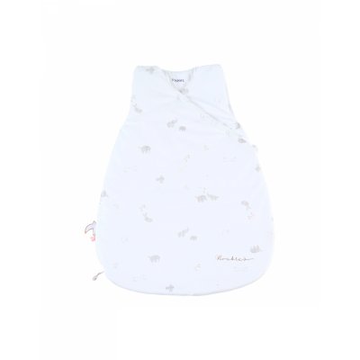 NOUKIES Gigoteuse 50 cm en veloudoux bali, moka & snow