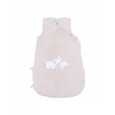 Gigoteuse 70cm en veloudoux bali, moka & snow