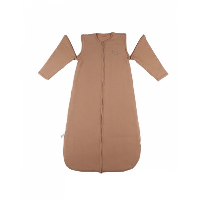 Gigoteuse 100cm jersey pointelle manches amovibles bali, moka & snow