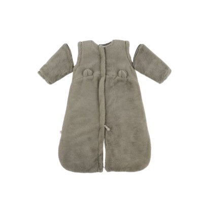 Gigoteuse bébé 70cm fausse fourrure kaki mix and match