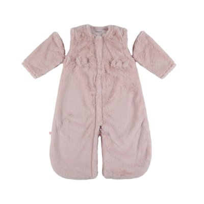 Gigoteuse bébé 70cm fausse fourrure rose