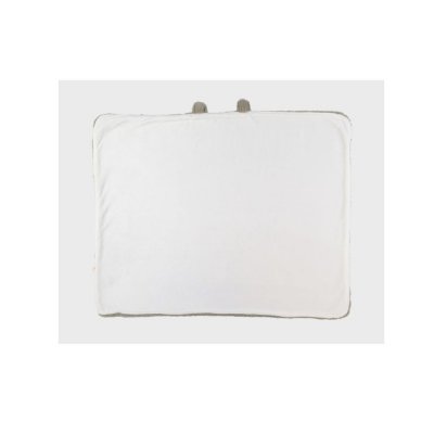 Couverture bébé 75 x 100cm en fausse fourrure kaki mix & match