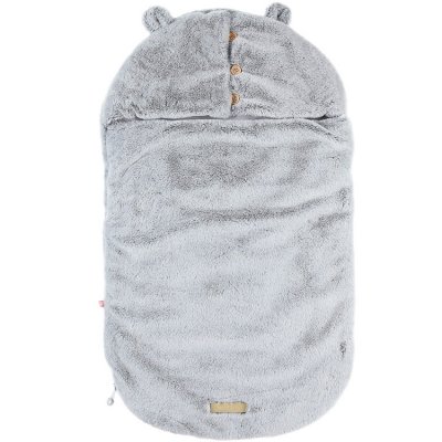 NOUKIES Nid d'ange gris clair fausse fourrure