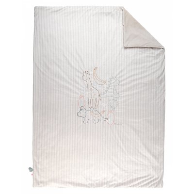 NOUKIES Couverture en veloudoux beige 100 x 140 cm