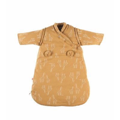 NOUKIES Gigoteuse hiver 0-3 mois jersey bio moutarde girafe