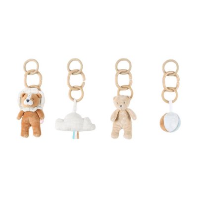 Arche d'éveil en bois + set de jouets d'activités babou&kendi