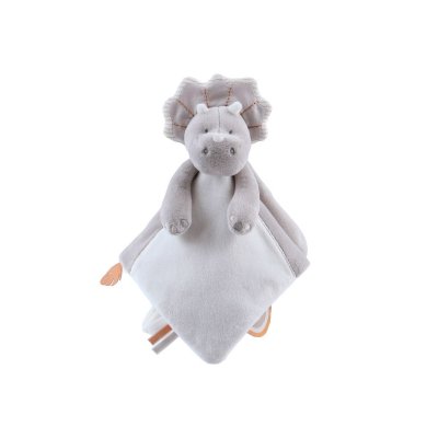 Doudou rhinocéros tout doux gris