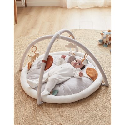 Tapis d'éveil kendi en veloudoux gris