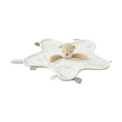 Doudou marionnette kendi en veloudoux beige