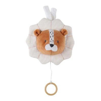 Peluche musicale babou en veloudoux caramel