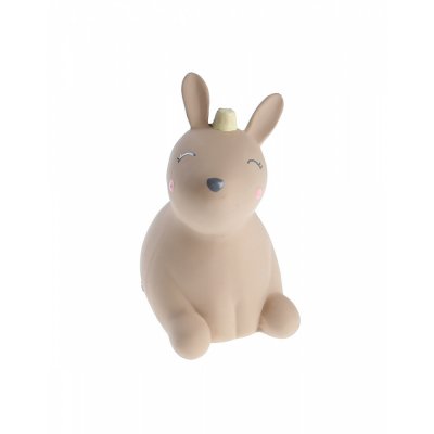 Hochet lapin beige