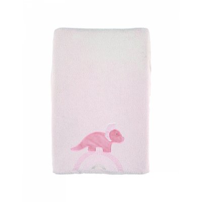 Matelas à langer avec housse dinosaure popsie rose