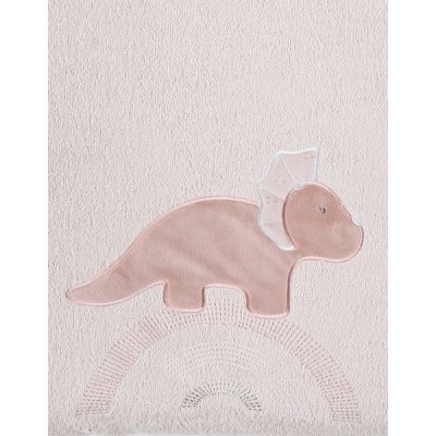 Matelas à langer avec housse dinosaure popsie rose