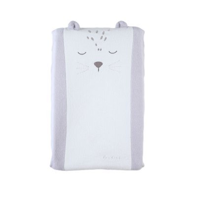 Matelas à langer 45x67 cm avec housse écru/gris clair