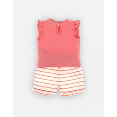Ensemble t-shirt et short rose 6 mois