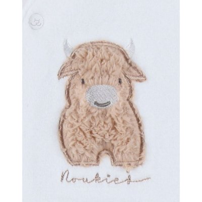 Pyjama bébé en velours blanc - fluffy 1 mois