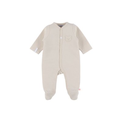 Pyjama dors-bien en coton beige 00m