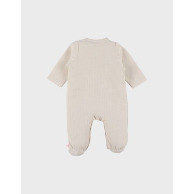 Pyjama dors-bien en coton beige 0m