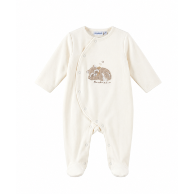 Pyjama bébé de naissance en velours raku