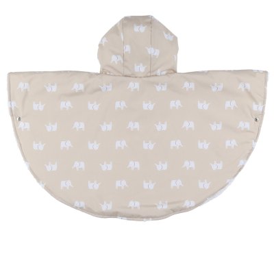 Poncho imperméable doublure groloudoux® perle 18m - beige mix and match