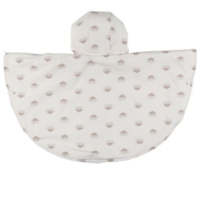 Poncho imperméable doublure groloudoux 6-12m - rose