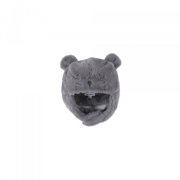 Chapka 0-6 mois groloudoux grise Noukies